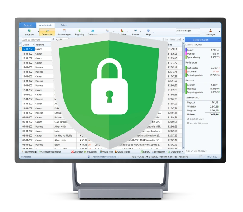 Offline huidhoudboekje, wel zo veilig